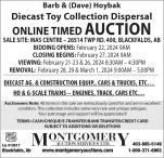 Diecast Toy Collection Dispersal ONLINE TIMED AUCTION