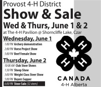 Provost 4-H District Show & Sale 
