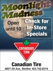 Moonlight Madness Specials at Canadian Tire