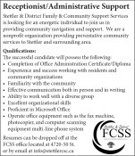 Receptionist/Administrative Support wanted