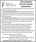 Now accepting Clearview Awards nominations!